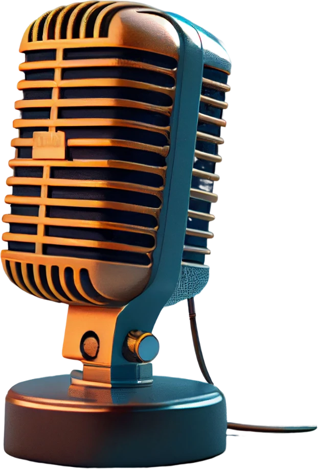 Metal Microphone On Stage - Image 1
